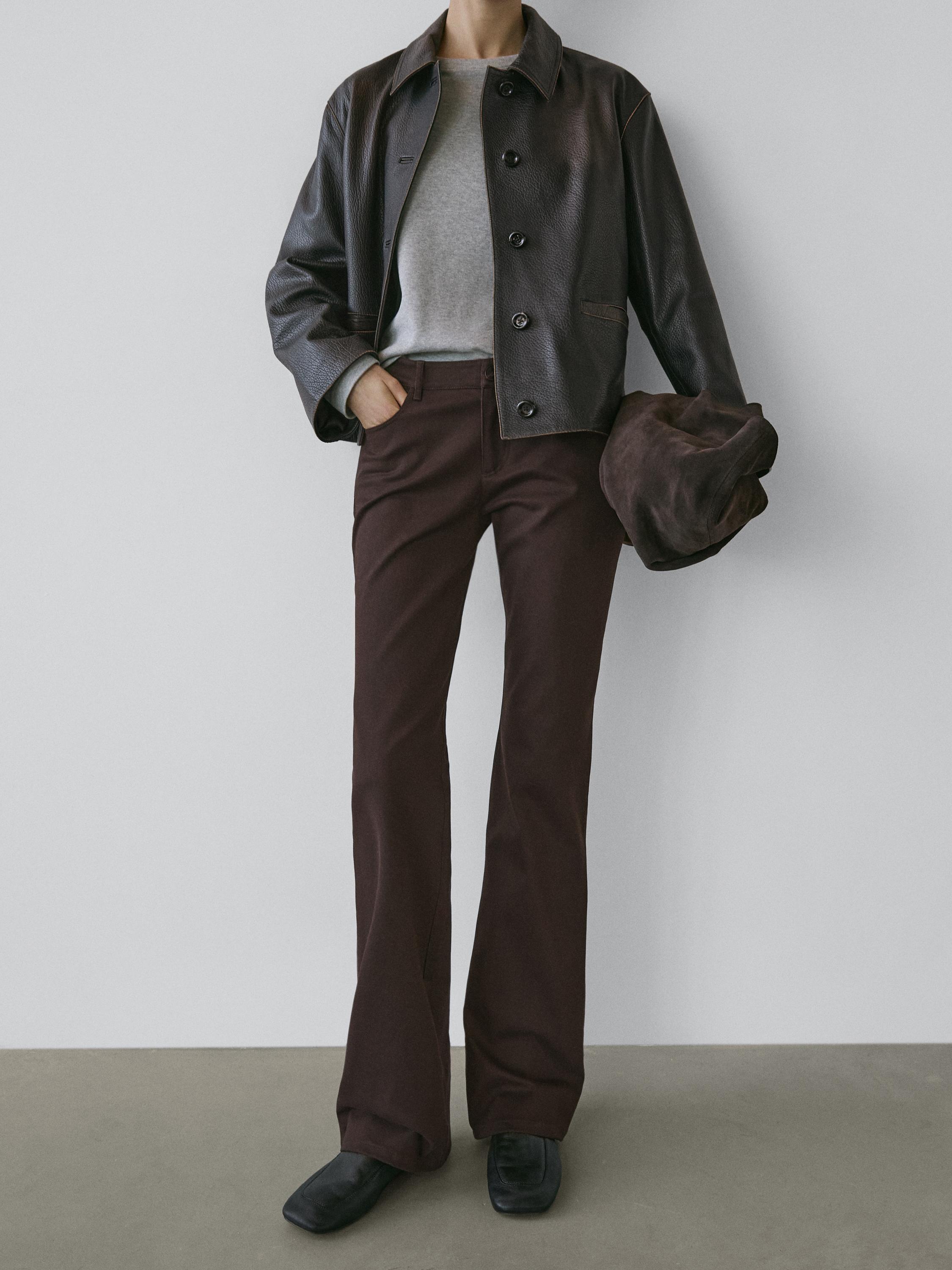 Boot-cut trousers